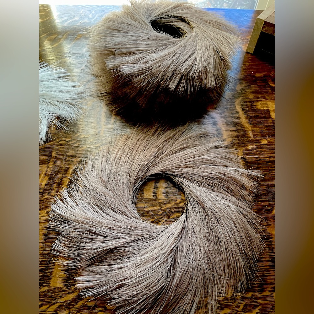 New never used artificial pampas grass wreath